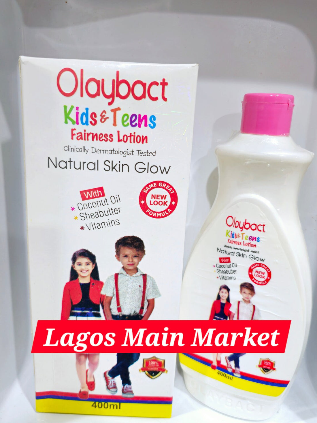 Olaybact kids & Teens fairness lotion, deals natural skin glow with shower gel 2 in 1